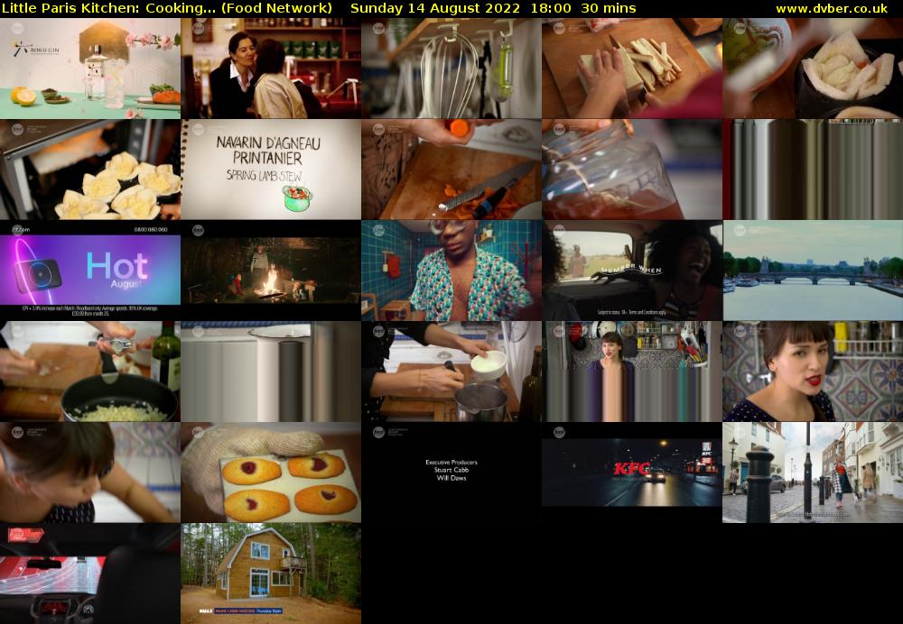 Little Paris Kitchen: Cooking... (Food Network) Sunday 14 August 2022 18:00 - 18:30