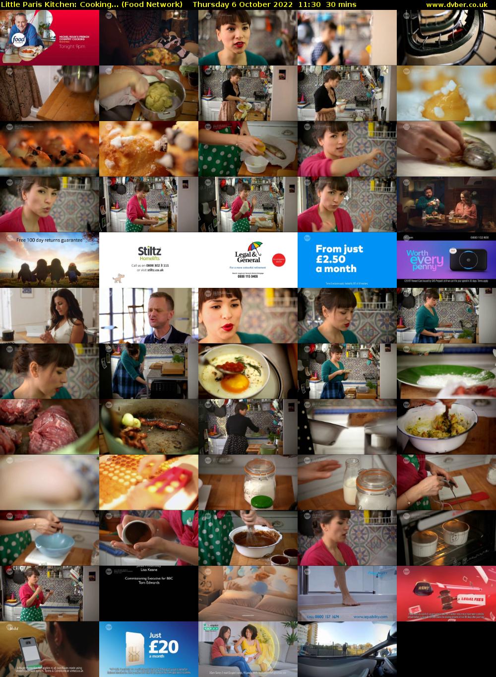 Little Paris Kitchen: Cooking... (Food Network) Thursday 6 October 2022 11:30 - 12:00