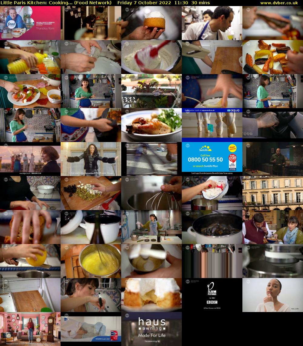 Little Paris Kitchen: Cooking... (Food Network) Friday 7 October 2022 11:30 - 12:00