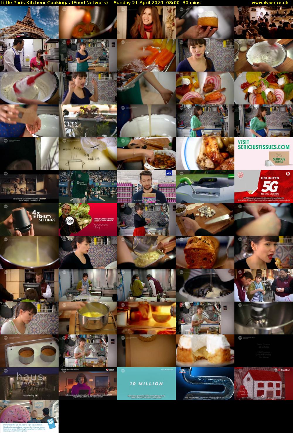Little Paris Kitchen: Cooking... (Food Network) Sunday 21 April 2024 08:00 - 08:30
