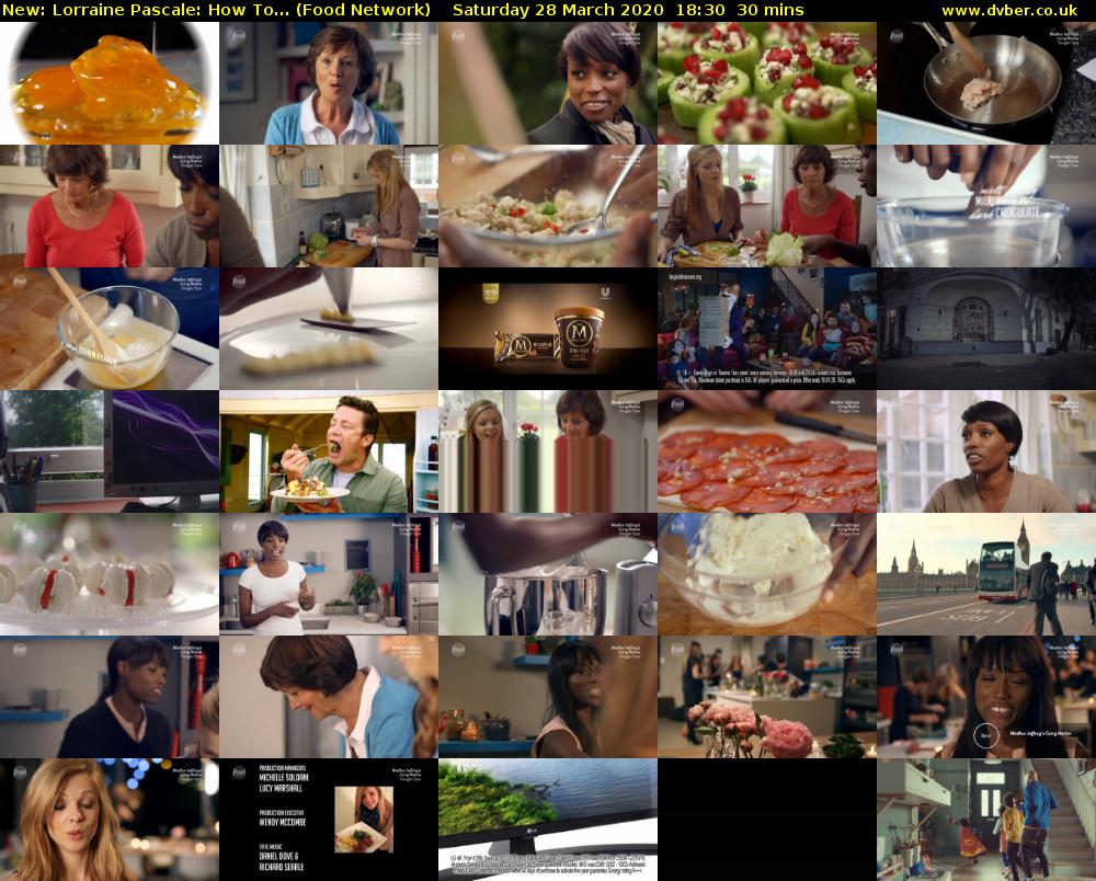 Lorraine Pascale: How To... (Food Network) Saturday 28 March 2020 18:30 - 19:00
