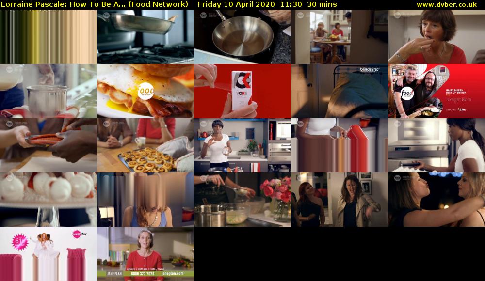 Lorraine Pascale: How To Be A... (Food Network) Friday 10 April 2020 11:30 - 12:00