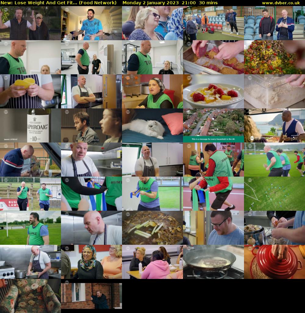 Lose Weight And Get Fit... (Food Network) Monday 2 January 2023 21:00 - 21:30