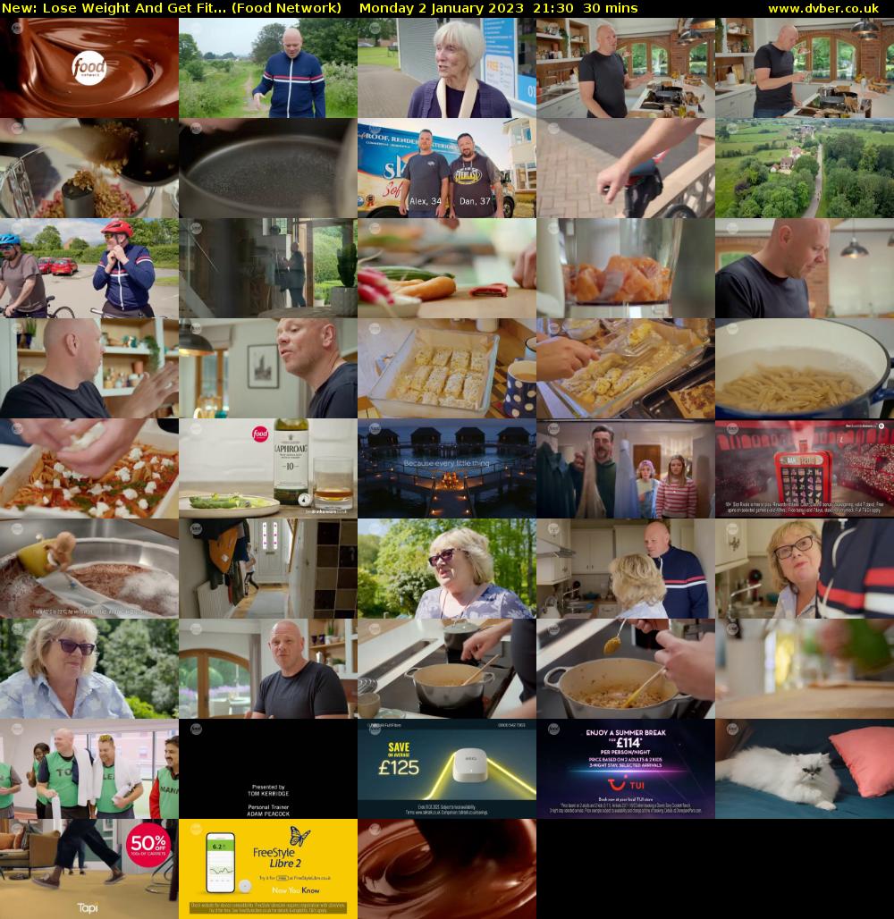 Lose Weight And Get Fit... (Food Network) Monday 2 January 2023 21:30 - 22:00