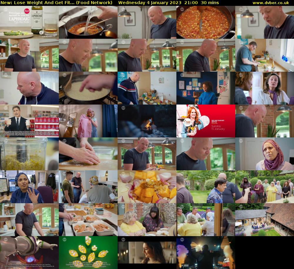 Lose Weight And Get Fit... (Food Network) Wednesday 4 January 2023 21:00 - 21:30