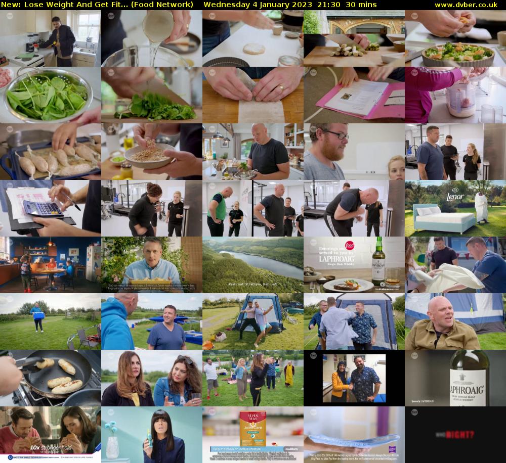 Lose Weight And Get Fit... (Food Network) Wednesday 4 January 2023 21:30 - 22:00