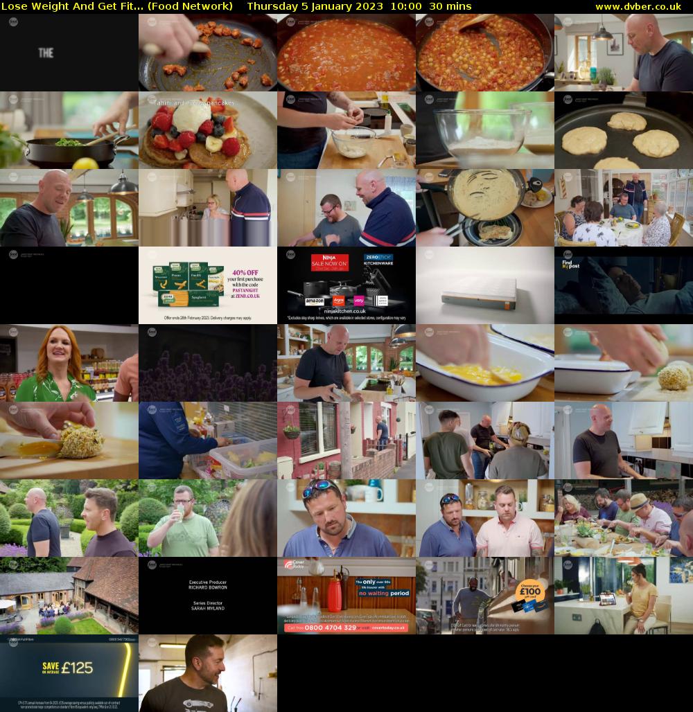 Lose Weight And Get Fit... (Food Network) Thursday 5 January 2023 10:00 - 10:30