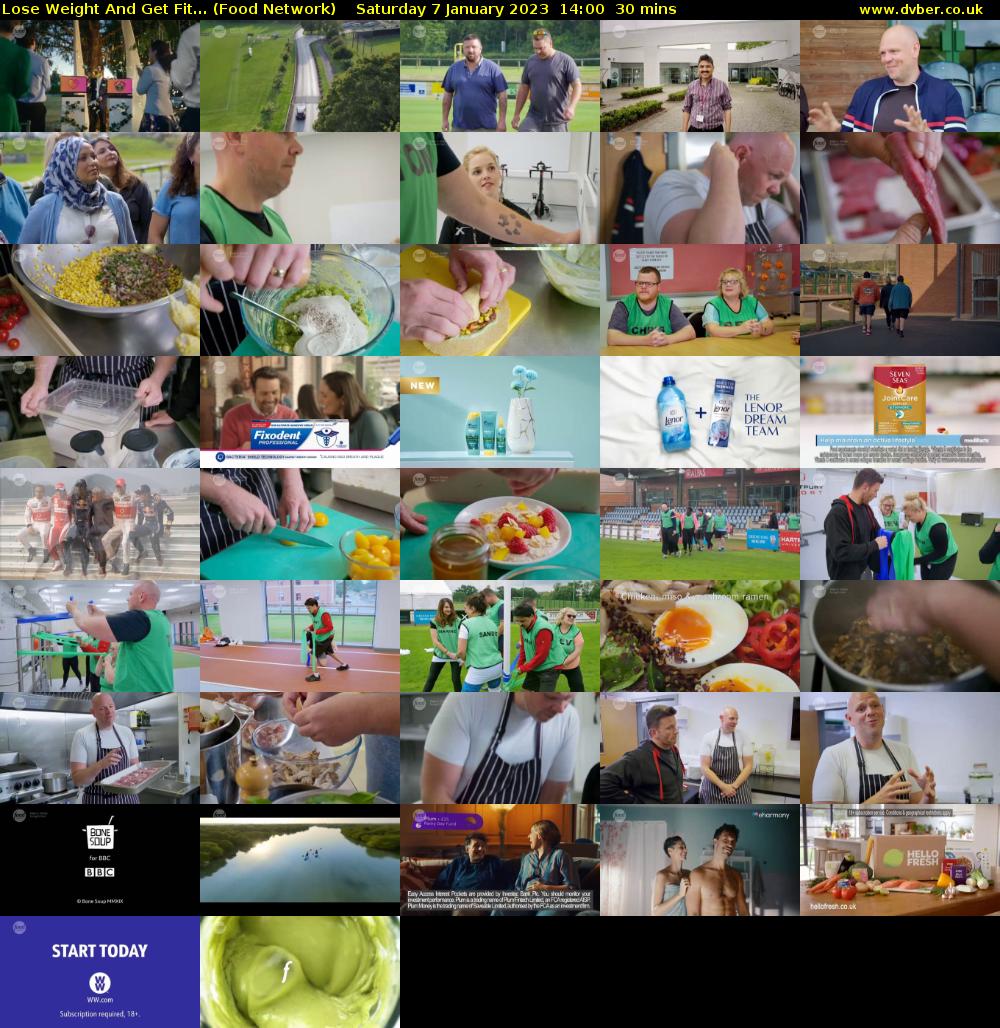 Lose Weight And Get Fit... (Food Network) Saturday 7 January 2023 14:00 - 14:30