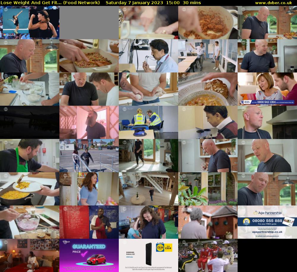 Lose Weight And Get Fit... (Food Network) Saturday 7 January 2023 15:00 - 15:30