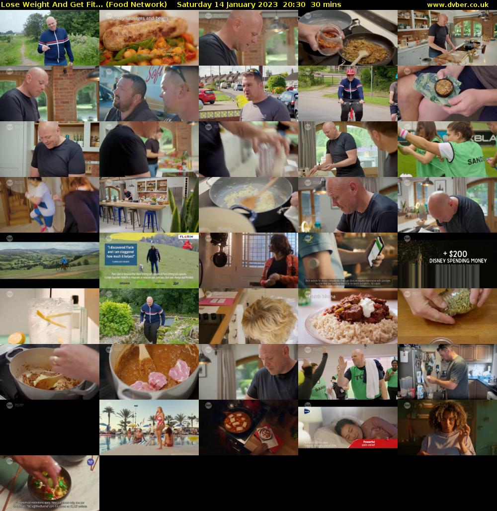 Lose Weight And Get Fit... (Food Network) Saturday 14 January 2023 20:30 - 21:00