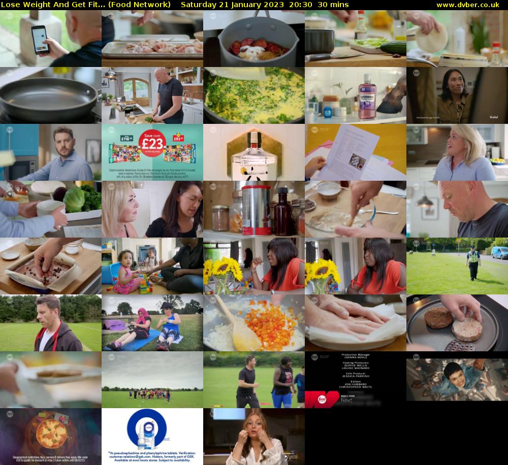 Lose Weight And Get Fit... (Food Network) Saturday 21 January 2023 20:30 - 21:00