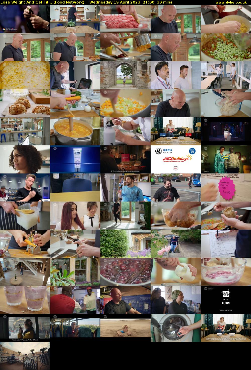Lose Weight And Get Fit... (Food Network) Wednesday 19 April 2023 21:00 - 21:30