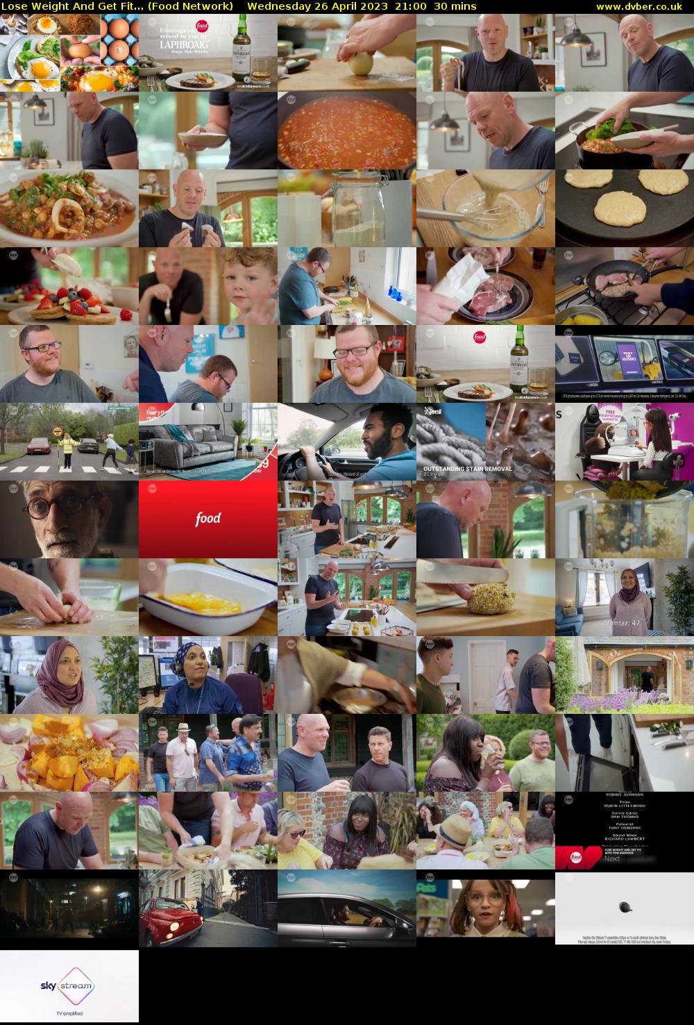Lose Weight And Get Fit... (Food Network) Wednesday 26 April 2023 21:00 - 21:30