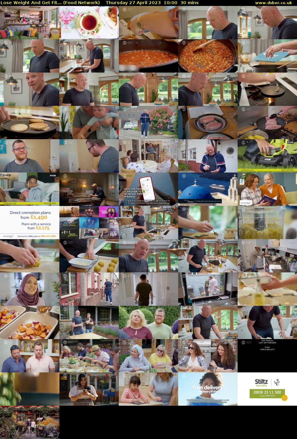 Lose Weight And Get Fit... (Food Network) Thursday 27 April 2023 10:00 - 10:30