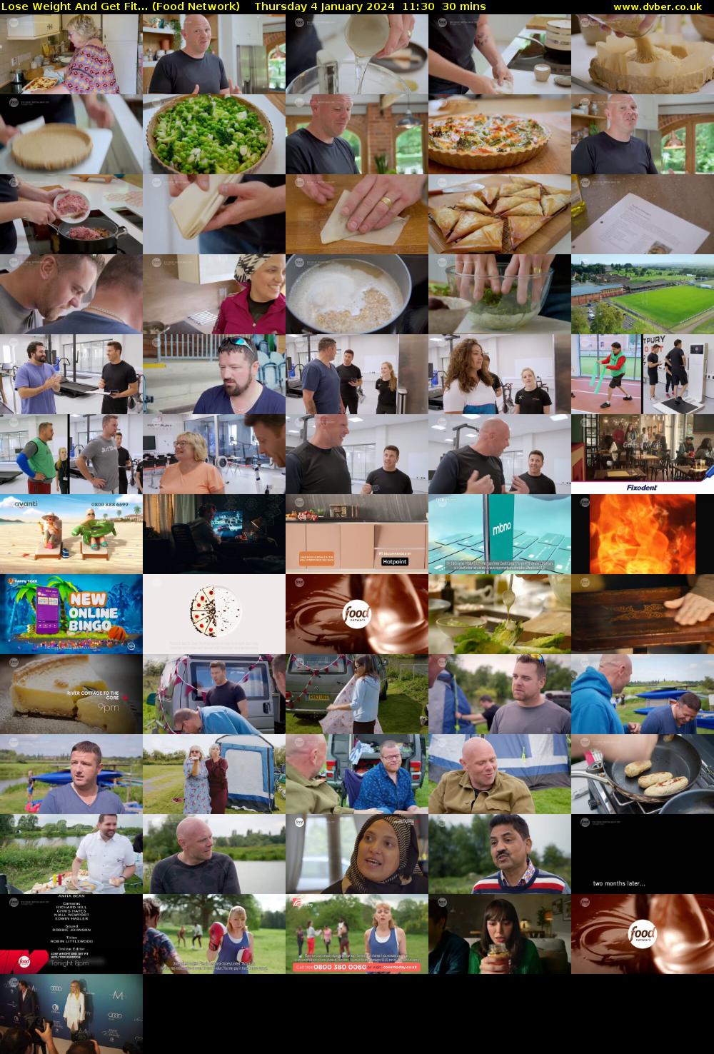 Lose Weight And Get Fit... (Food Network) Thursday 4 January 2024 11:30 - 12:00