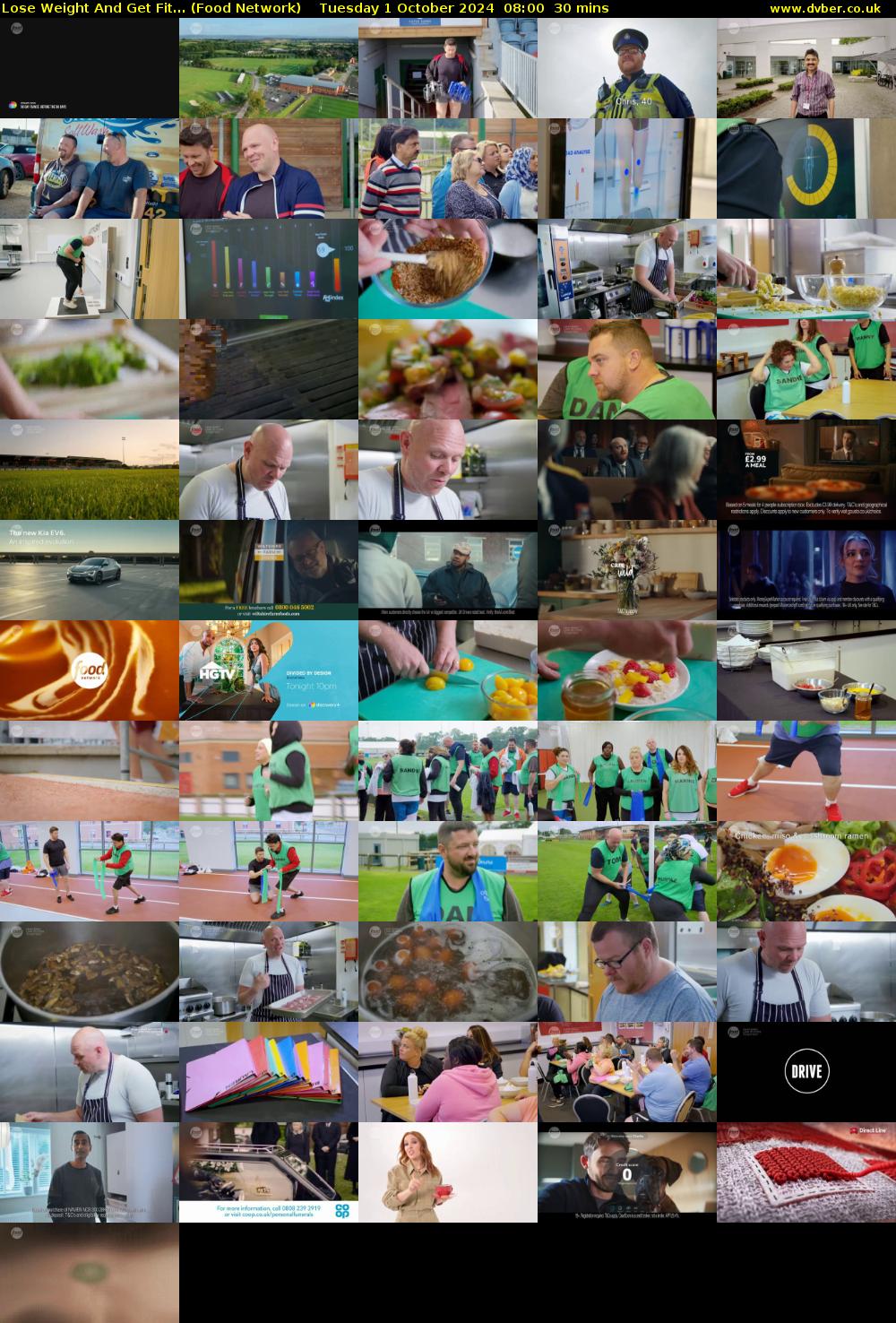 Lose Weight And Get Fit... (Food Network) Tuesday 1 October 2024 08:00 - 08:30