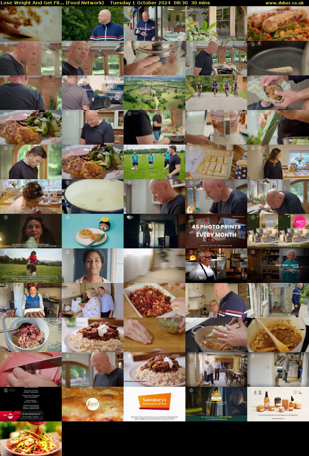 Lose Weight And Get Fit... (Food Network) Tuesday 1 October 2024 08:30 - 09:00
