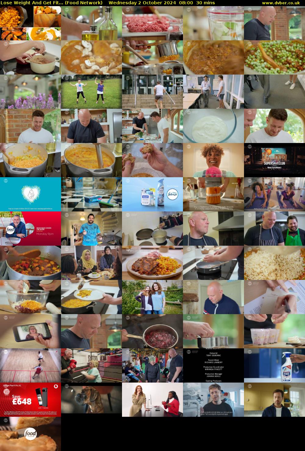 Lose Weight And Get Fit... (Food Network) Wednesday 2 October 2024 08:00 - 08:30