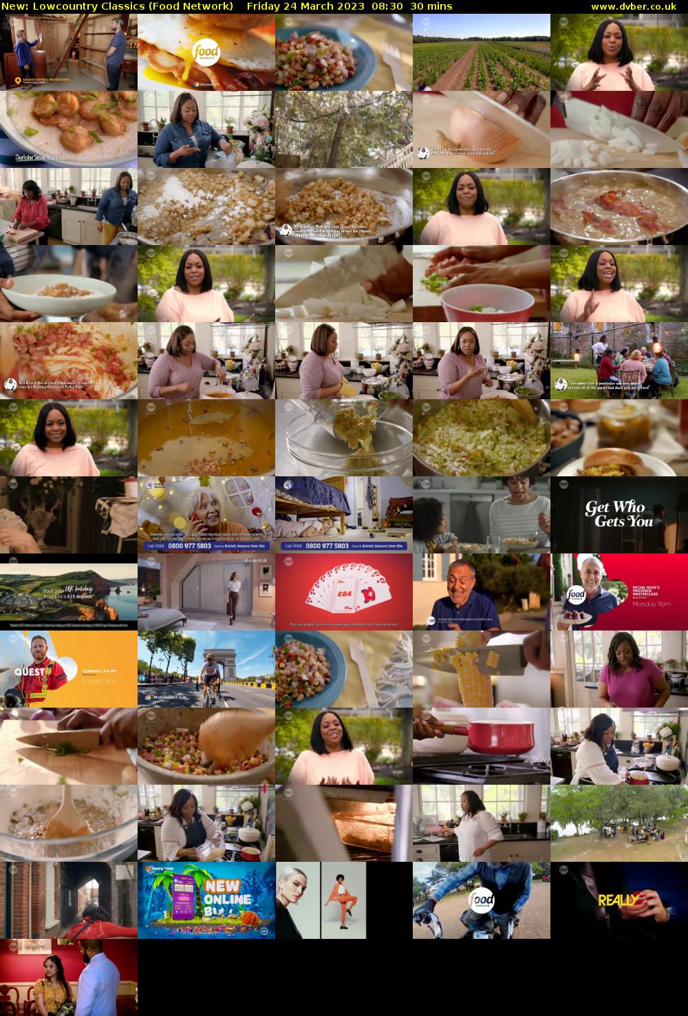 Lowcountry Classics (Food Network) Friday 24 March 2023 08:30 - 09:00