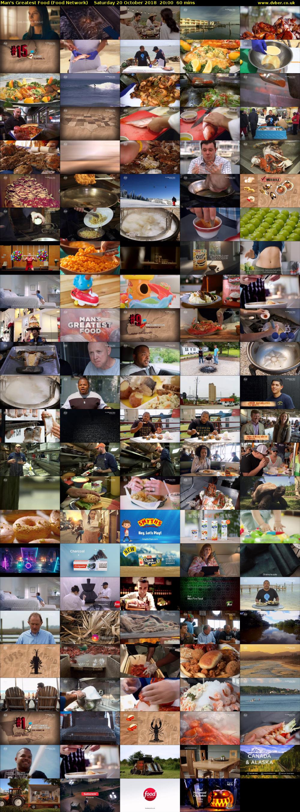 Man's Greatest Food (Food Network) Saturday 20 October 2018 20:00 - 21:00