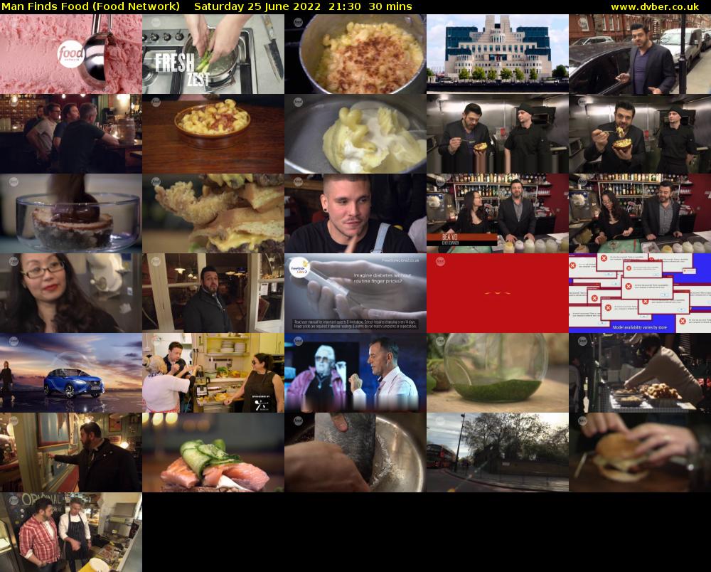 Man Finds Food (Food Network) Saturday 25 June 2022 21:30 - 22:00