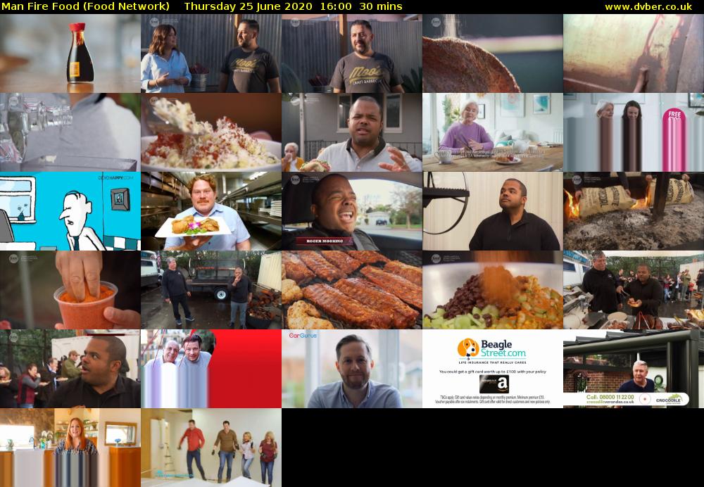 Man Fire Food (Food Network) Thursday 25 June 2020 16:00 - 16:30