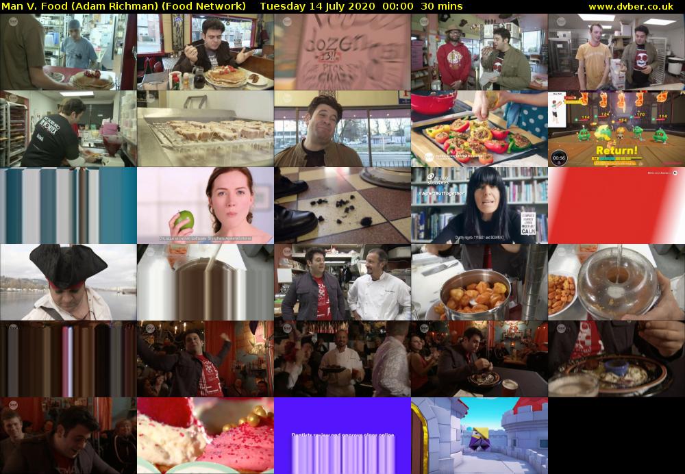 Man V. Food (Adam Richman) (Food Network) Tuesday 14 July 2020 00:00 - 00:30