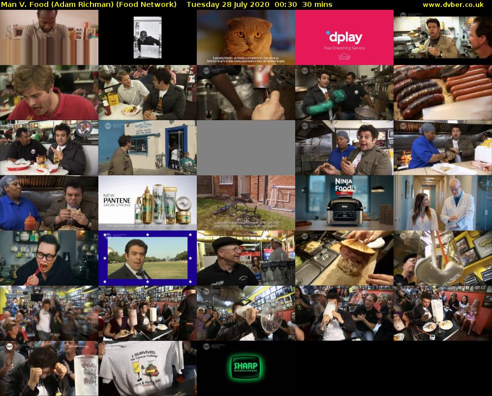 Man V. Food (Adam Richman) (Food Network) Tuesday 28 July 2020 00:30 - 01:00