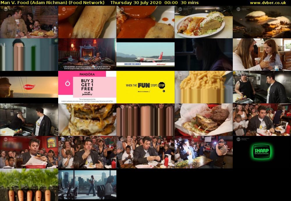 Man V. Food (Adam Richman) (Food Network) Thursday 30 July 2020 00:00 - 00:30