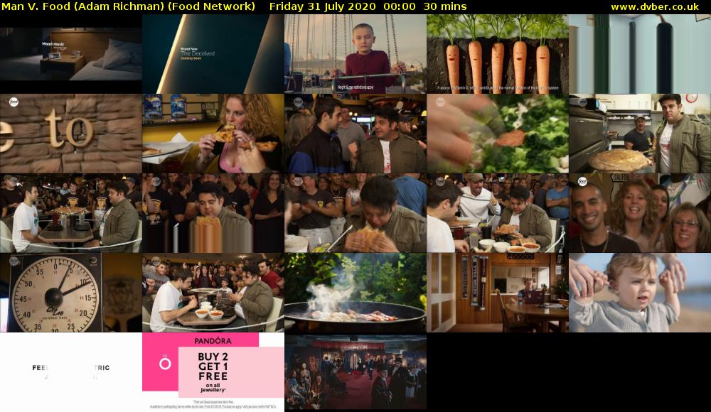 Man V. Food (Adam Richman) (Food Network) Friday 31 July 2020 00:00 - 00:30