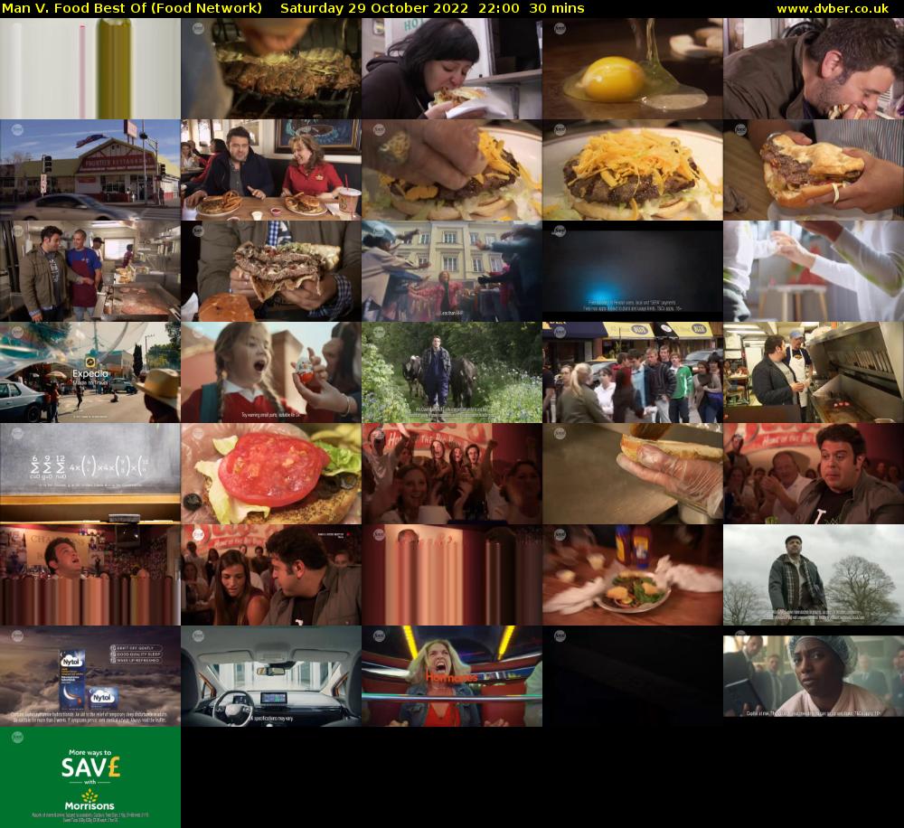 Man V. Food Best Of (Food Network) Saturday 29 October 2022 22:00 - 22:30