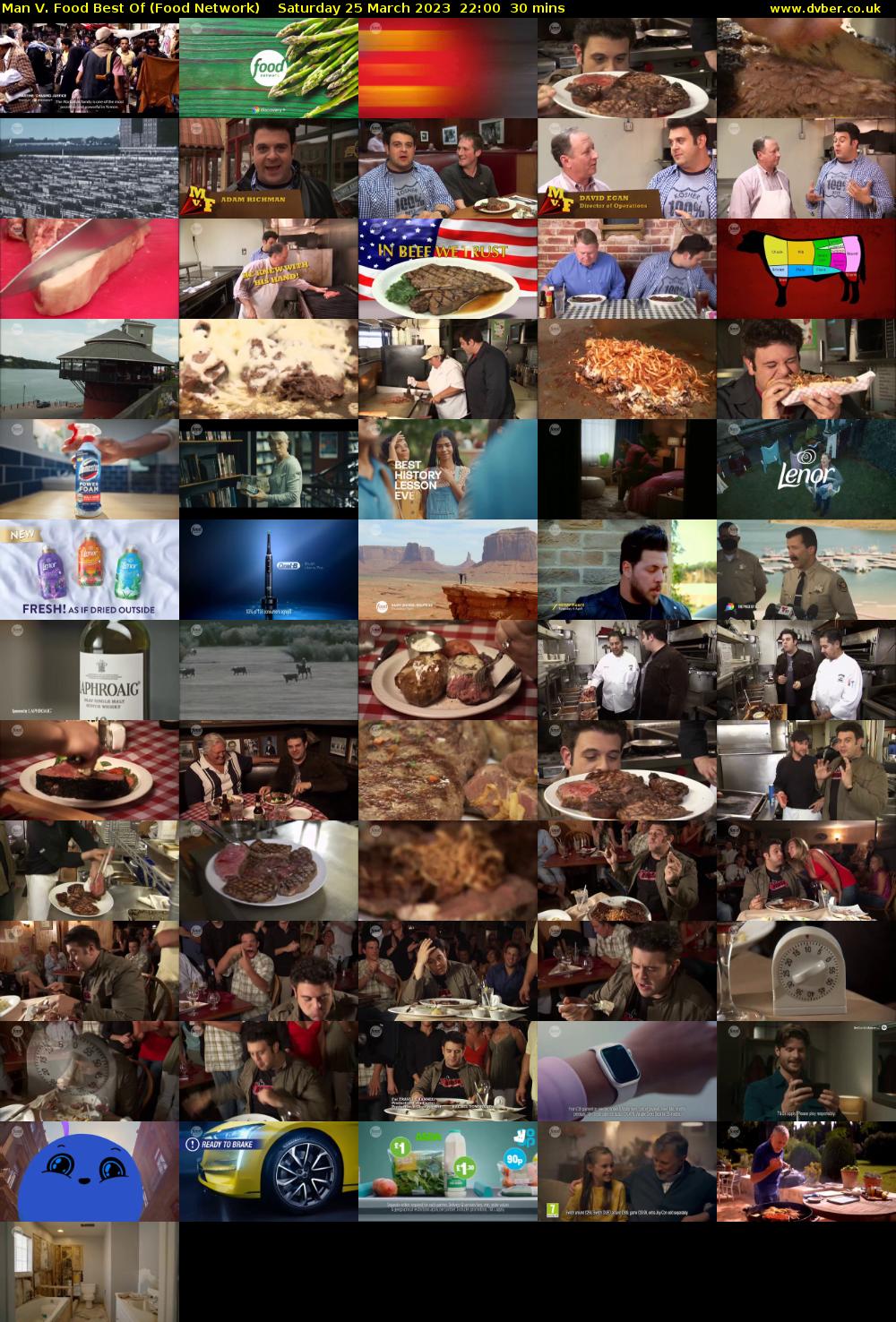 Man V. Food Best Of (Food Network) Saturday 25 March 2023 22:00 - 22:30