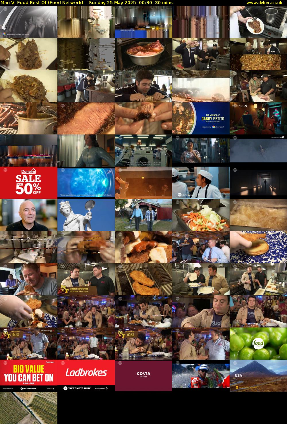 Man V. Food Best Of (Food Network) Sunday 25 May 2025 00:30 - 01:00
