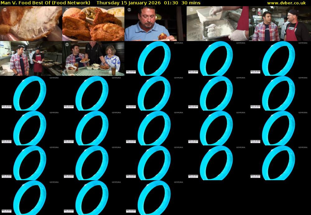 Man V. Food Best Of (Food Network) Thursday 15 January 2026 01:30 - 02:00