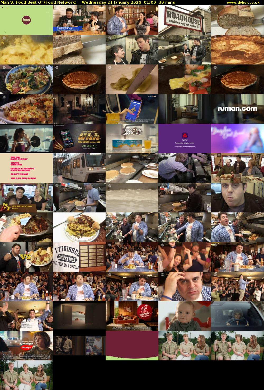 Man V. Food Best Of (Food Network) Wednesday 21 January 2026 01:00 - 01:30