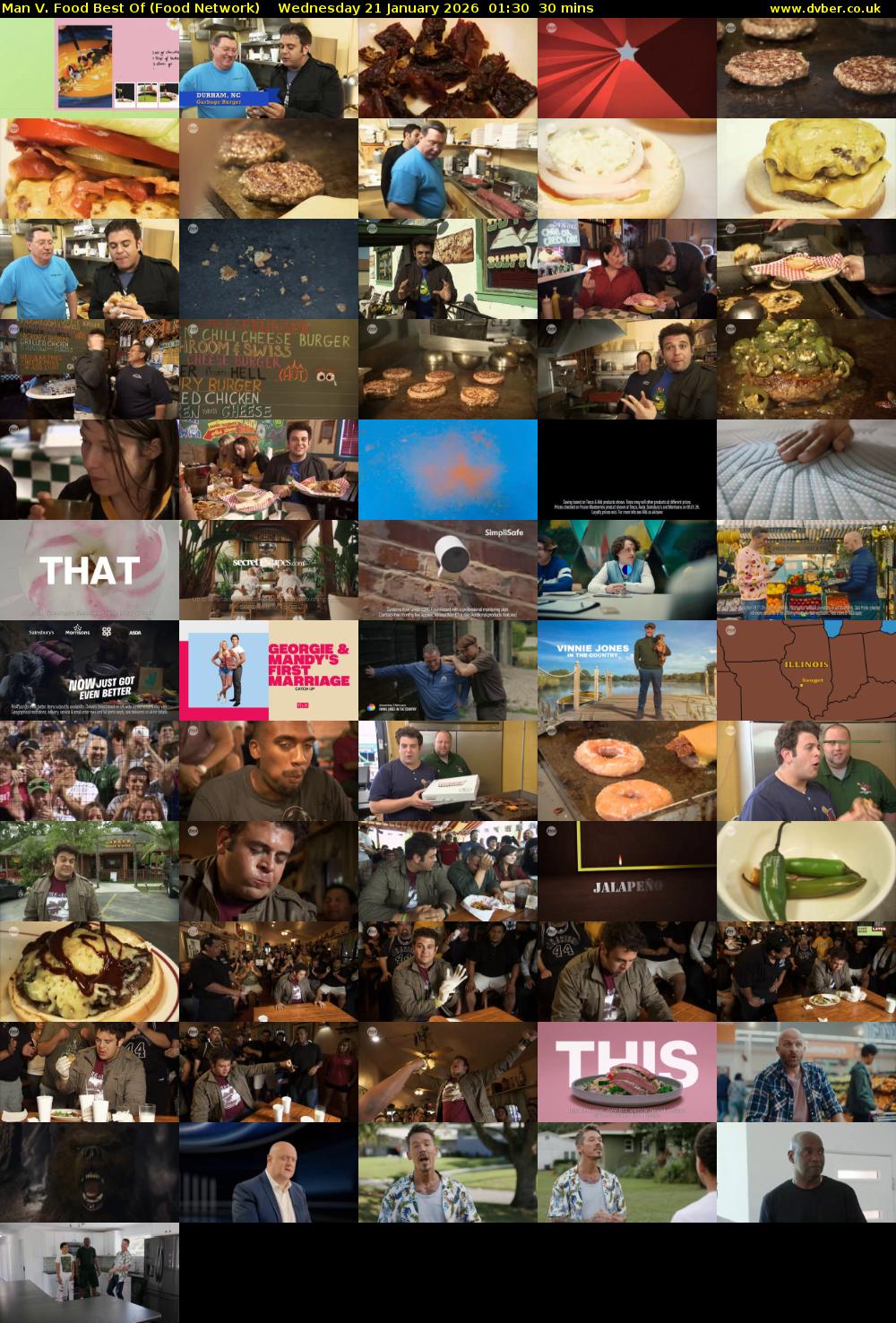Man V. Food Best Of (Food Network) Wednesday 21 January 2026 01:30 - 02:00