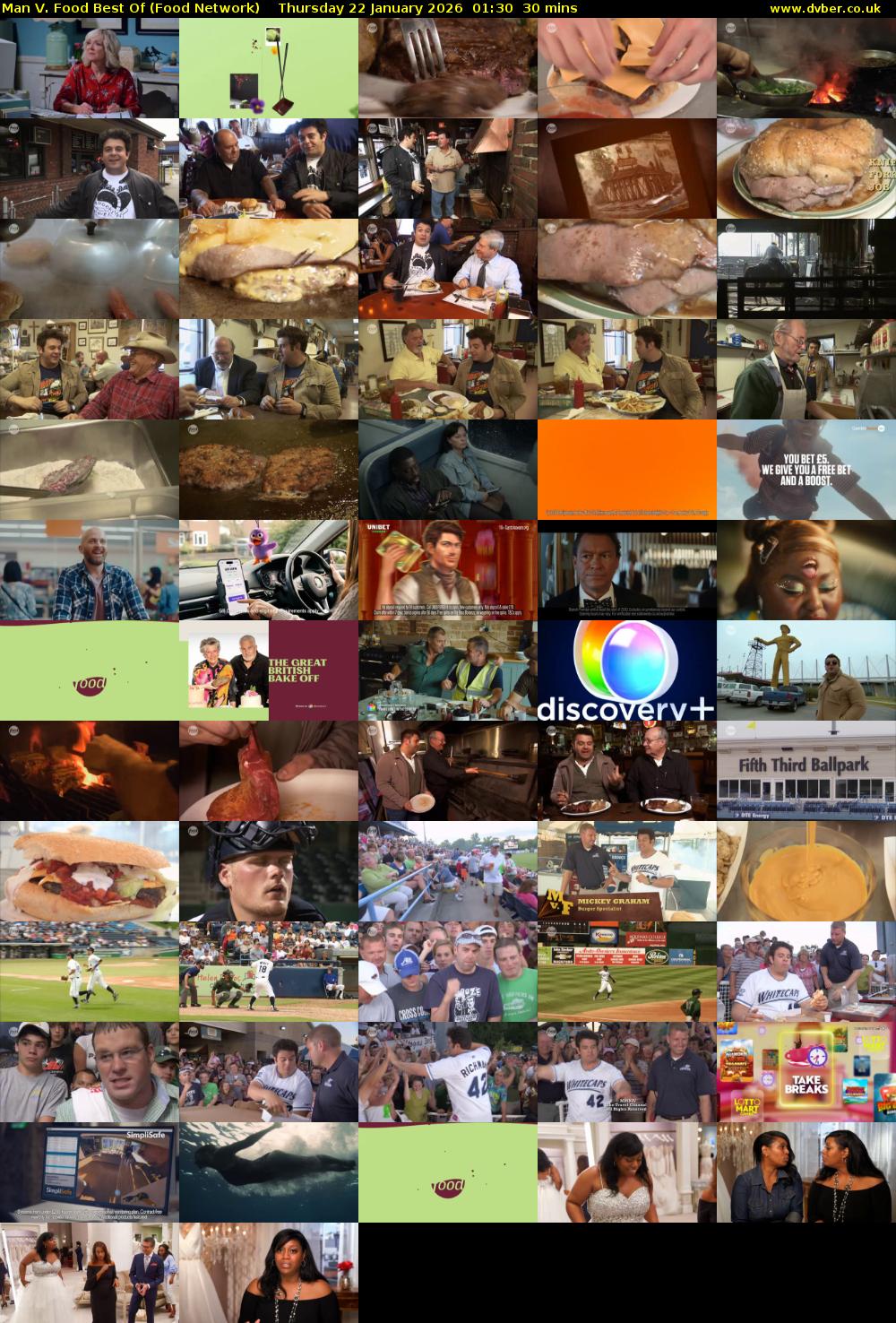 Man V. Food Best Of (Food Network) Thursday 22 January 2026 01:30 - 02:00