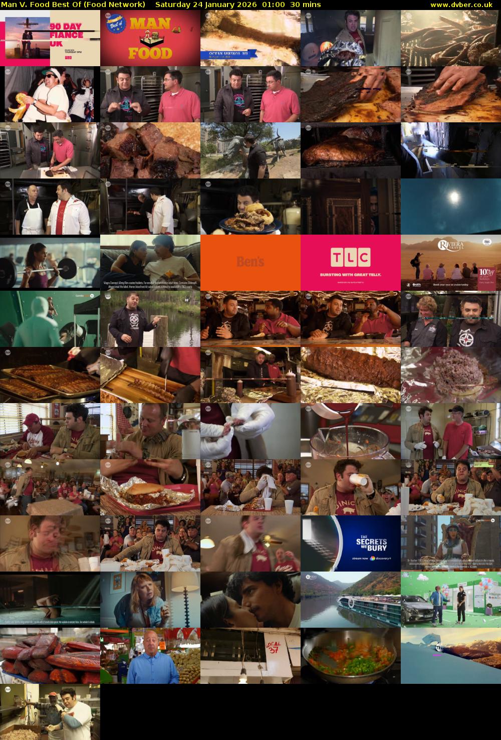 Man V. Food Best Of (Food Network) Saturday 24 January 2026 01:00 - 01:30
