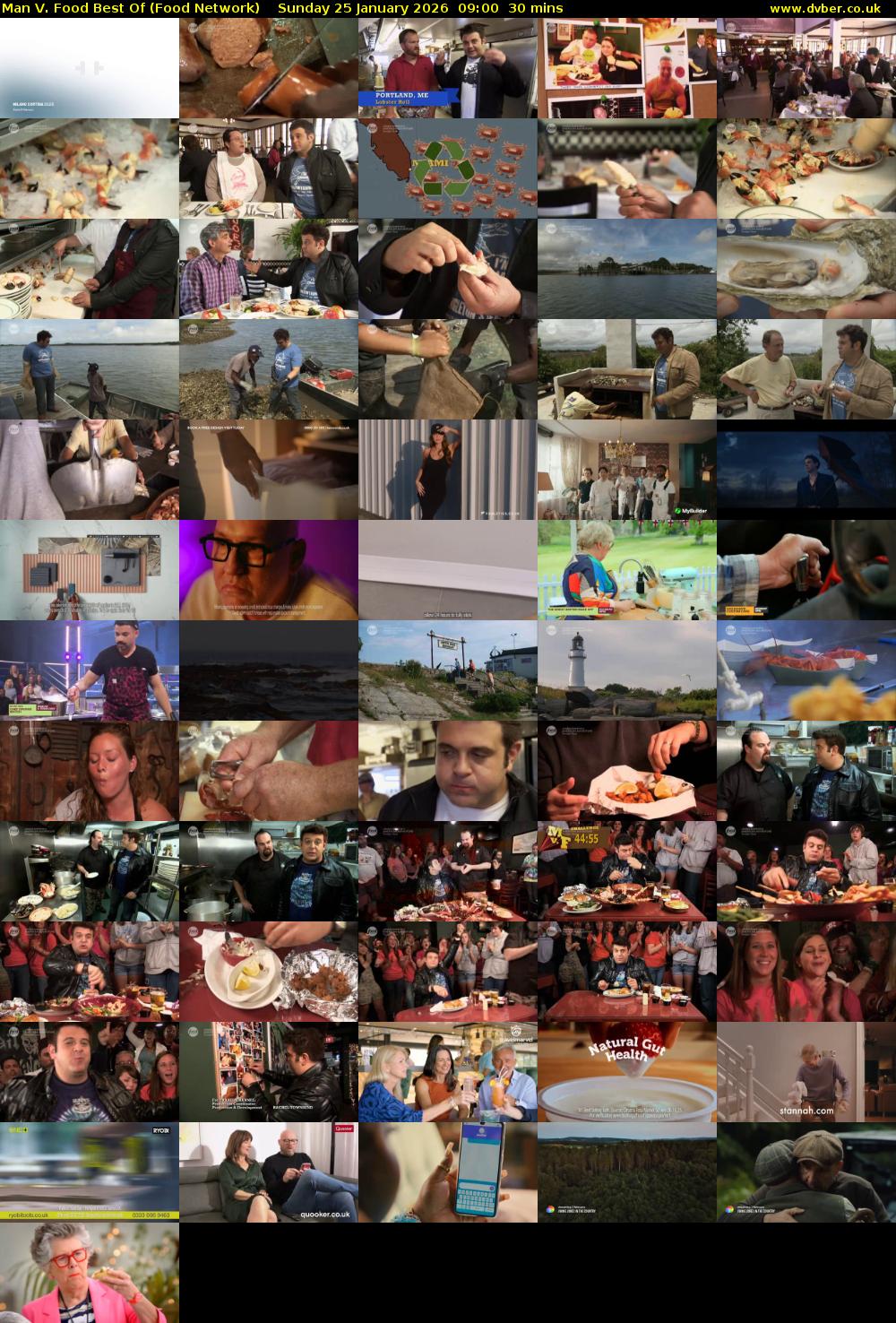 Man V. Food Best Of (Food Network) Sunday 25 January 2026 09:00 - 09:30