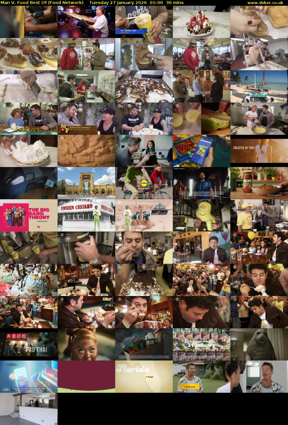 Man V. Food Best Of (Food Network) Tuesday 27 January 2026 01:00 - 01:30