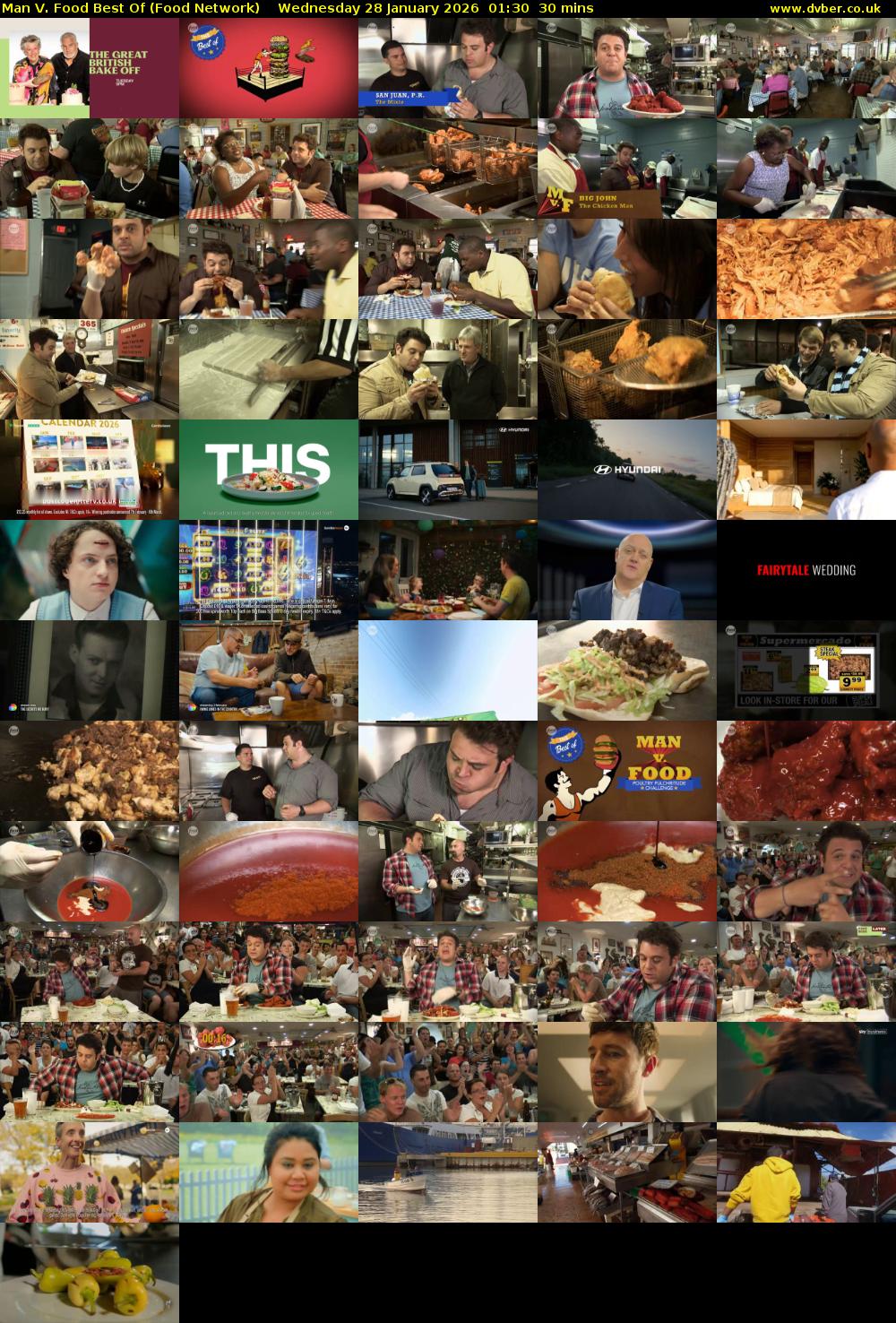 Man V. Food Best Of (Food Network) Wednesday 28 January 2026 01:30 - 02:00