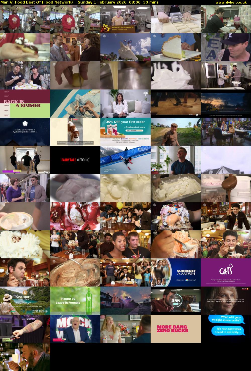 Man V. Food Best Of (Food Network) Sunday 1 February 2026 08:00 - 08:30