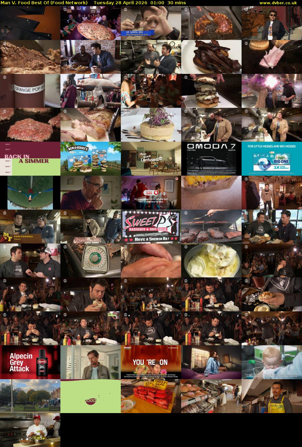 Man V. Food Best Of (Food Network) Tuesday 28 April 2026 01:00 - 01:30