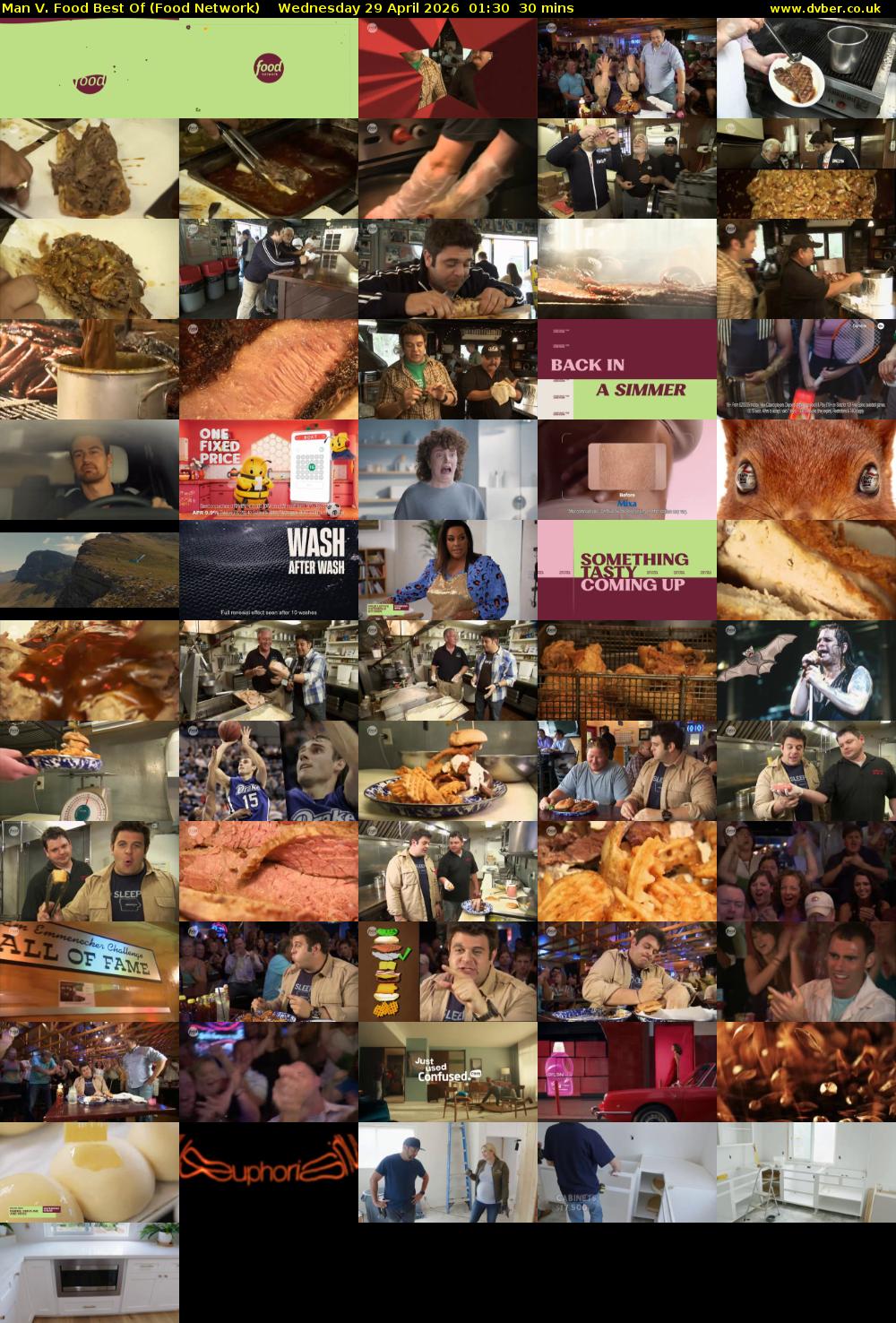 Man V. Food Best Of (Food Network) Wednesday 29 April 2026 01:30 - 02:00