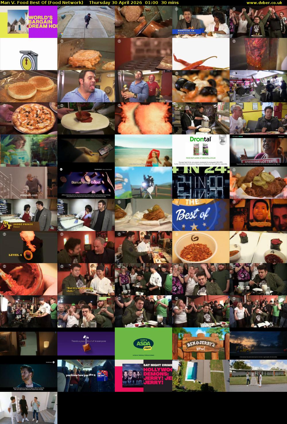 Man V. Food Best Of (Food Network) Thursday 30 April 2026 01:00 - 01:30