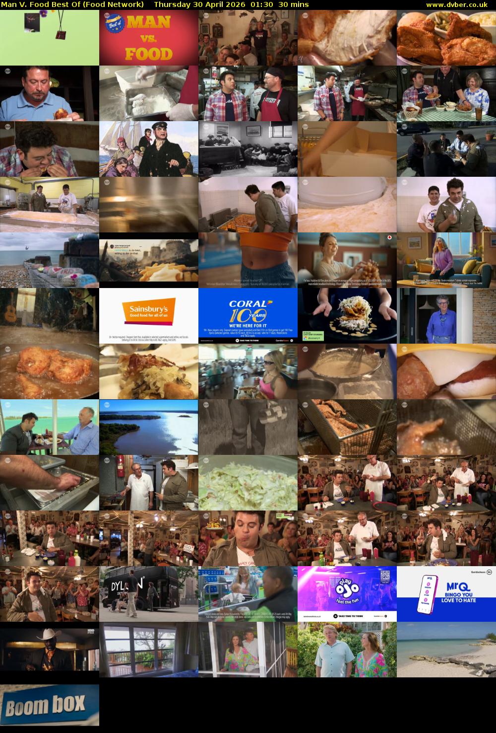 Man V. Food Best Of (Food Network) Thursday 30 April 2026 01:30 - 02:00