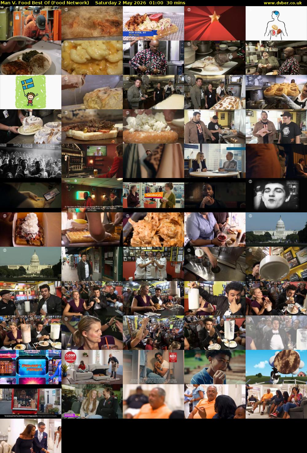 Man V. Food Best Of (Food Network) Saturday 2 May 2026 01:00 - 01:30