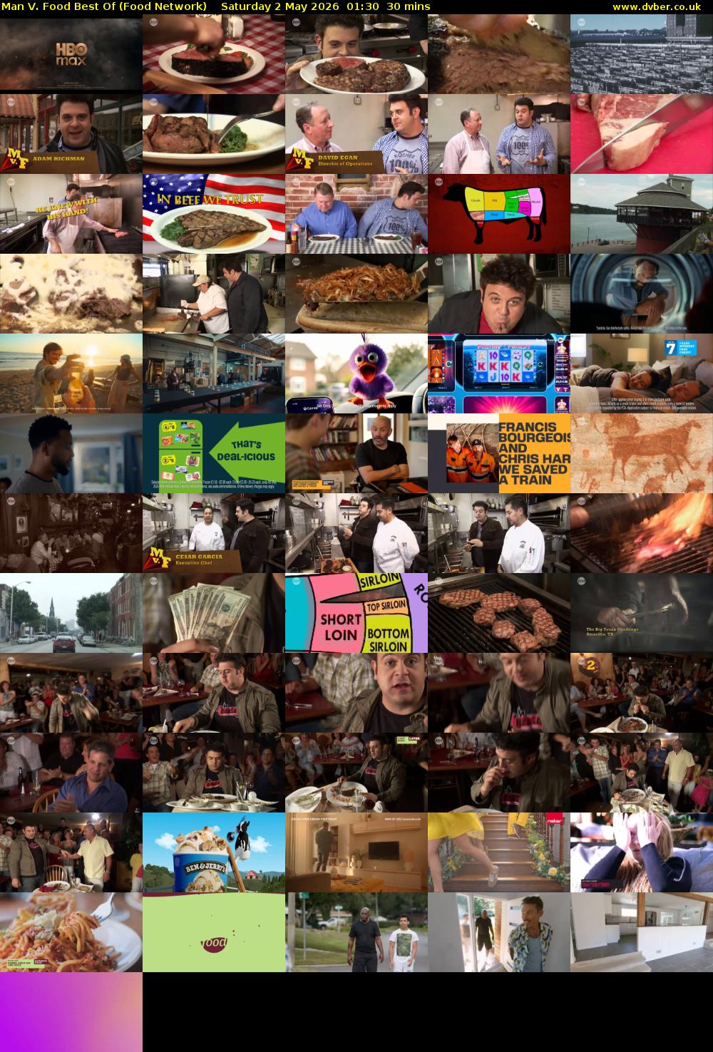 Man V. Food Best Of (Food Network) Saturday 2 May 2026 01:30 - 02:00