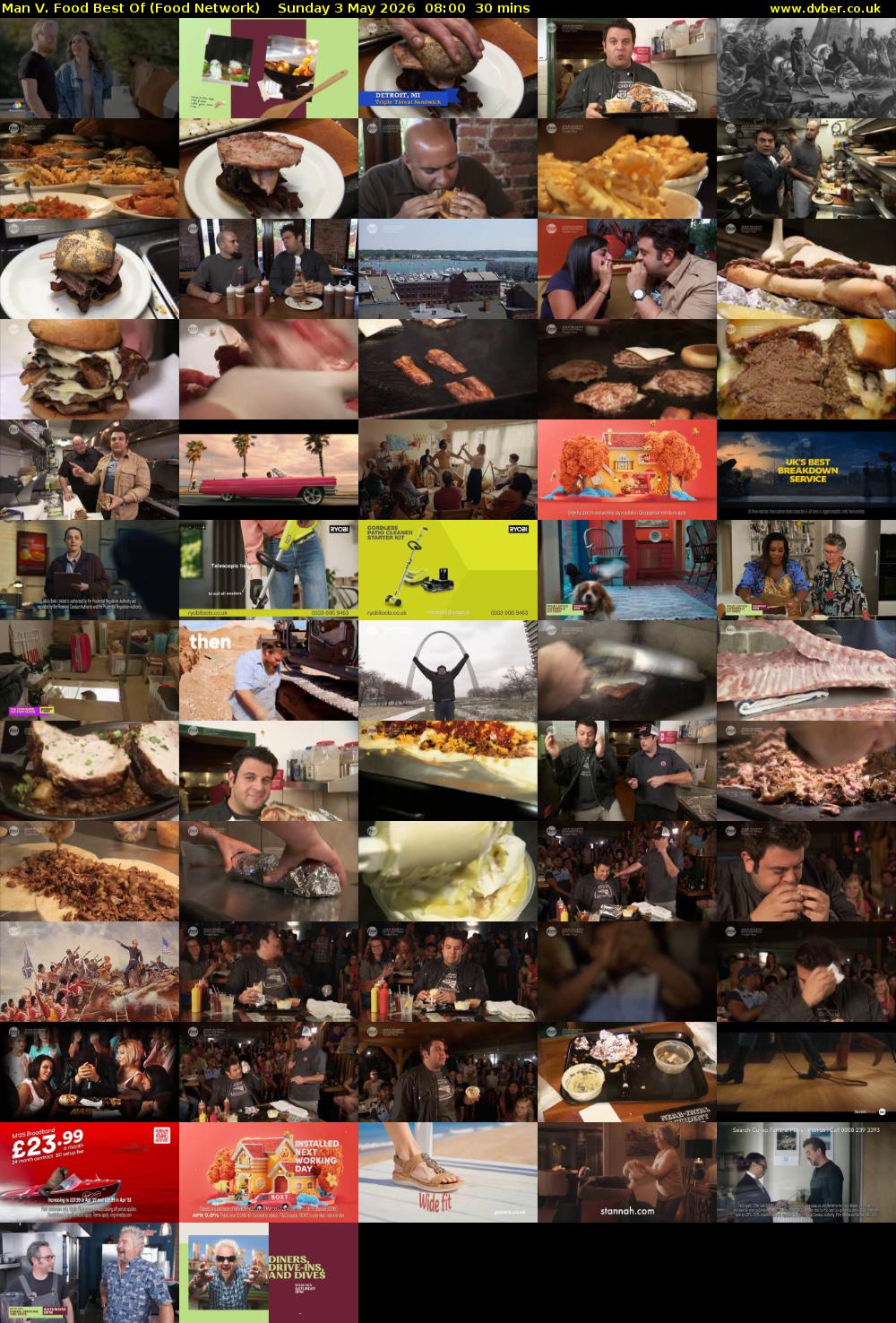 Man V. Food Best Of (Food Network) Sunday 3 May 2026 08:00 - 08:30
