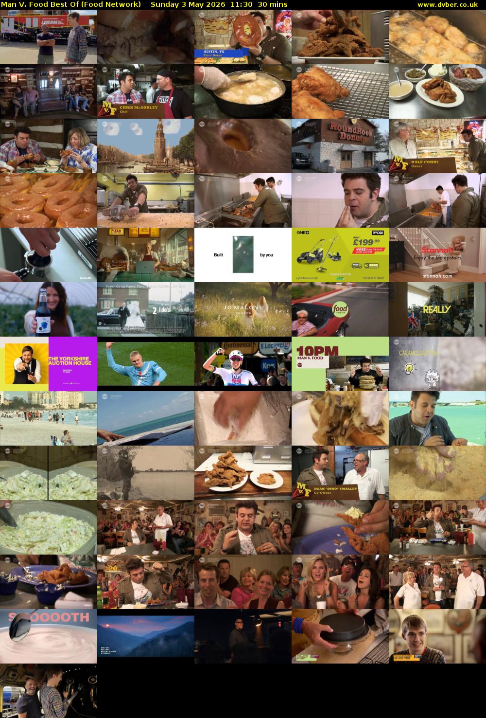 Man V. Food Best Of (Food Network) Sunday 3 May 2026 11:30 - 12:00